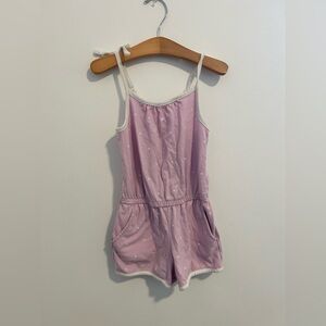 Cat and Jack lilac polka dot romper size 5T